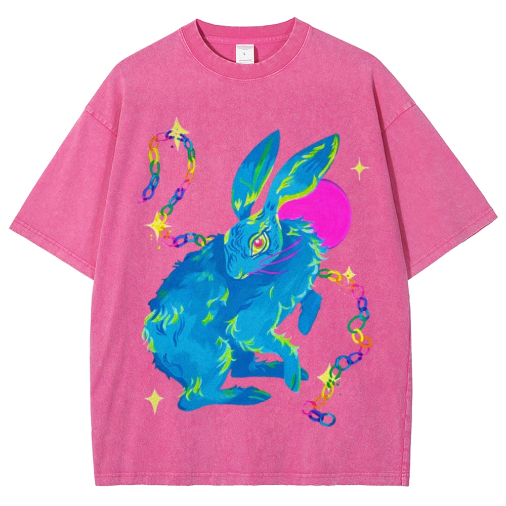 Blue Hare Unisex Vintage Washed Tee