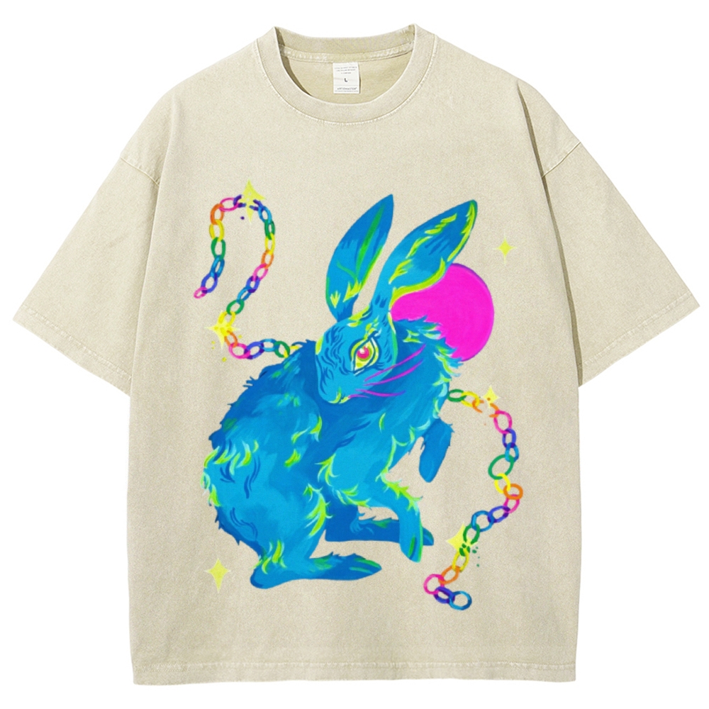 Blue Hare Unisex Vintage Washed Tee