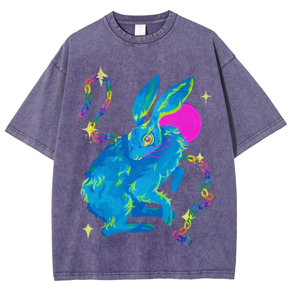 Blue Hare Unisex Vintage Washed Tee