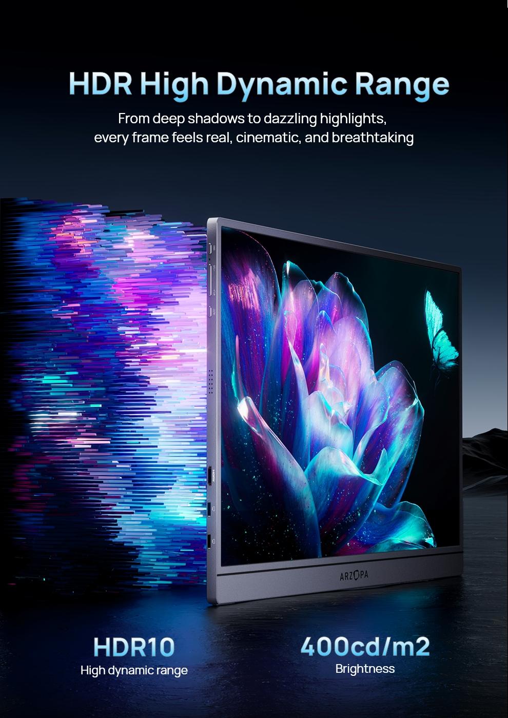 ARZOPA Z3FC 16.1" Portable Gaming Monitors – 2.5K QHD – 180Hz@DP, 144Hz@Hdmi, Ultra Slim External Display for Laptops Gaming PC PS5 Xbox Mac with Built-in KickStand & Dual Speakers – Gray ARZOPA Z3FC 16.1" Portable Gaming Monitors – 2.5K QHD – 180Hz@DP, 144Hz@Hdmi, Ultra Slim External Display for Laptops Gaming PC PS5 Xbox Mac with Built-in KickStand & Dual Speakers – Gray