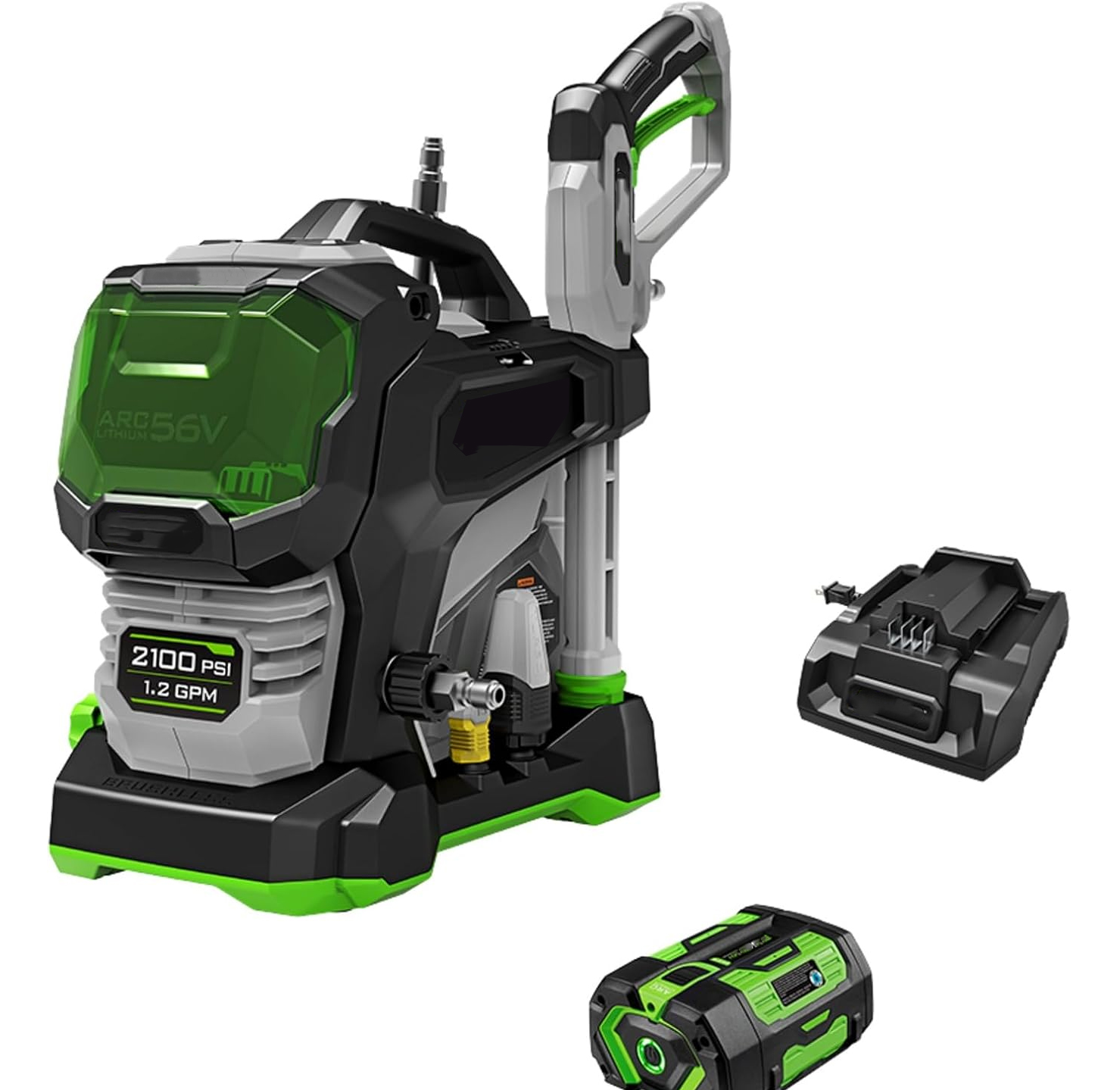 🔥Spring Fresh Sale 🎁Electric Pressure Washer, 3200 PSI Power Washer, Includes (2) 56V 6.0Ah Batteries and Charger - HPW3204-2