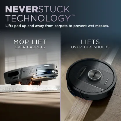 Shark PowerDetect 2-in-1 Robot Vacuum and Mop with NeverTouch Base - RV2820YE