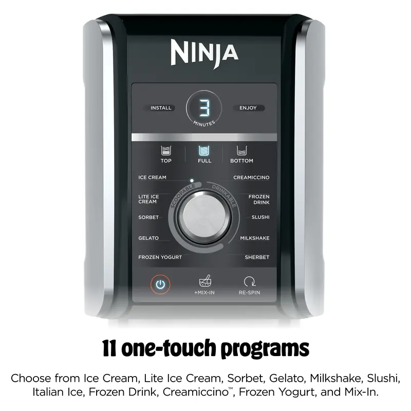 Ninja CREAMi XL Deluxe 11-in-1 Ice Cream and Frozen Treat Maker - NC501