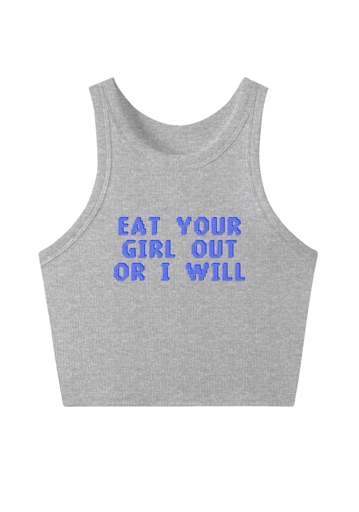 Eat Your Girl Out Y2K Crop Tank Top 