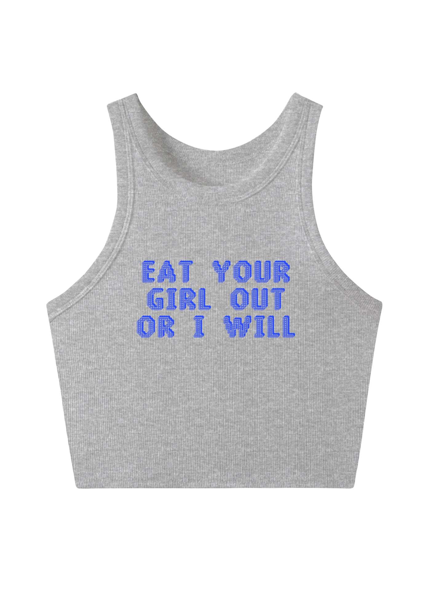 Eat Your Girl Out Y2K Crop Tank Top 