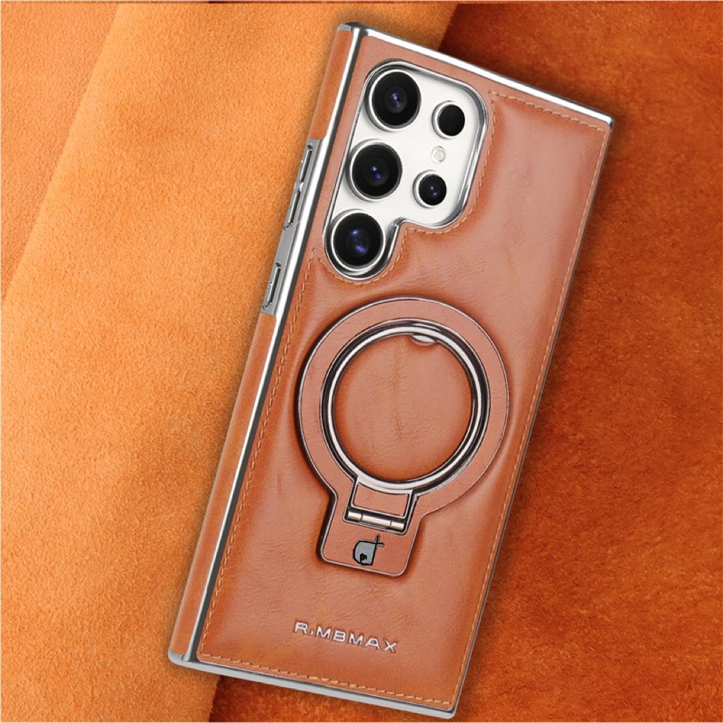 Premium PU Leather Case with Magnetic Stand for Samsung