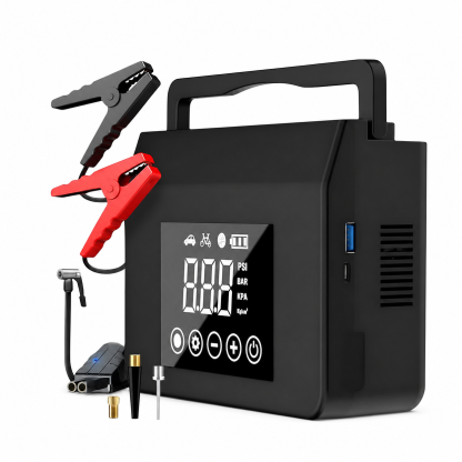 2026 All-Season Savior – 4000A Car Jump Starter with 150PSI Tire Inflator, 15000mAh Power Bank & LED Light, Reliable in -20°F, Compatible with Most Cars & Trucks, For All Driving Situations