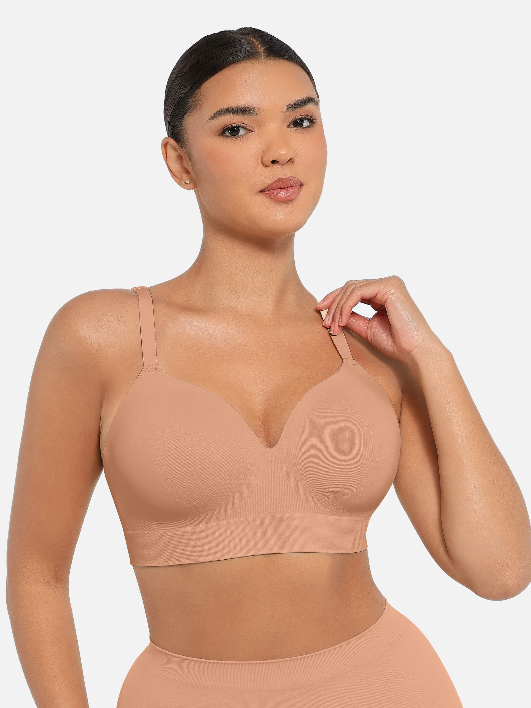Wireless Push-Up Seamless Comfort Full Coverage Bra