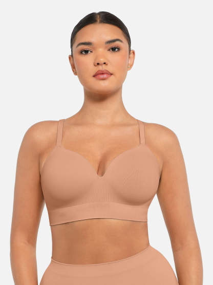 Wireless Push-Up Seamless Comfort Full Coverage Bra