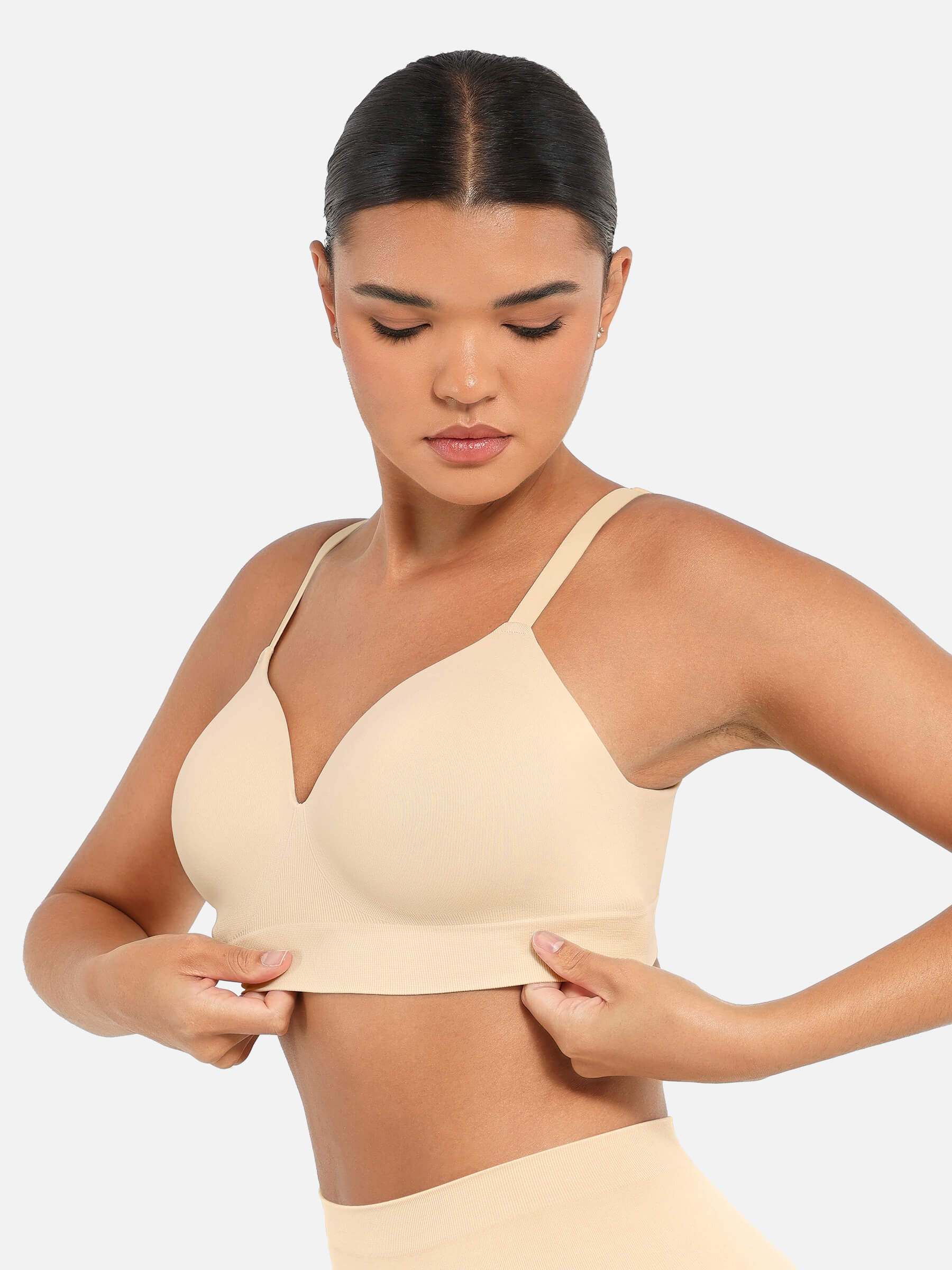 Wireless Push-Up Seamless Comfort Full Coverage Bra