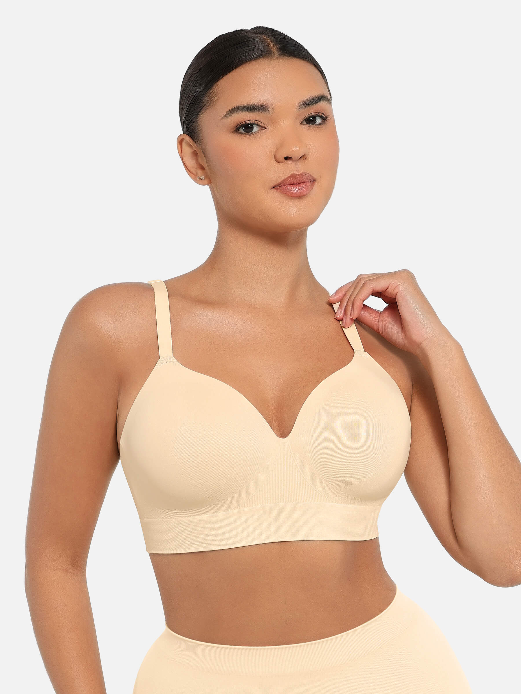 Wireless Push-Up Seamless Comfort Full Coverage Bra
