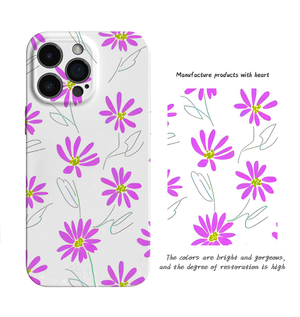 Floral Printed Phone Case for Apple iPhone