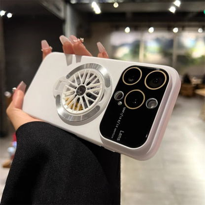 High-grade Rotating Gyroscope Magnetic Bracket Anti-fall Mobile Phone Case for iPhone