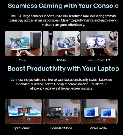 Z3FC 16.1 Portable Gaming Monitor Gray