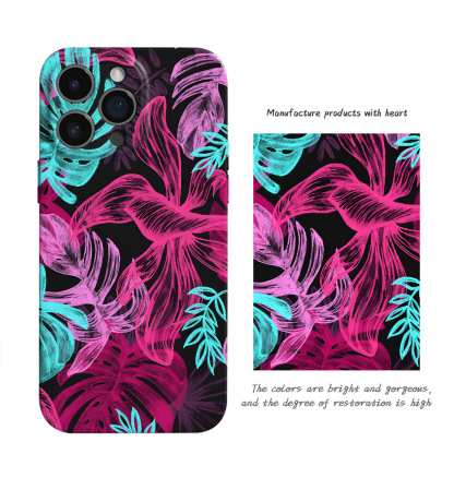 Independent station explosion illustration plant mobile phone case Apple 15pm full package precision hole iPhone13 mobile phone cover film shell