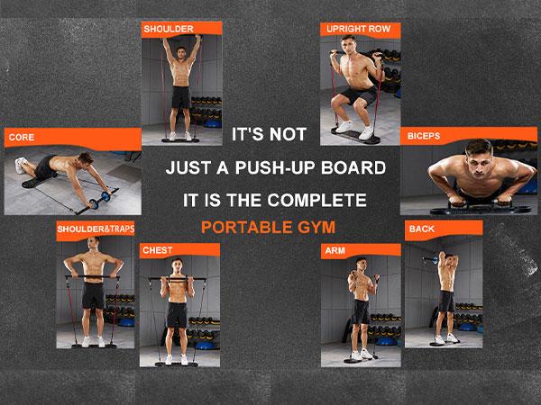 HOTWAVE Push Up Board Fitness,Professional Strength Training Equipment for Chest, Shoulders, Back & Triceps, Portable Workout Station with Non-Slip Handles Home Exercise Machine Arm Exerciser  Push Up Stand Push Up Bars Summerwins Fathersdaygift