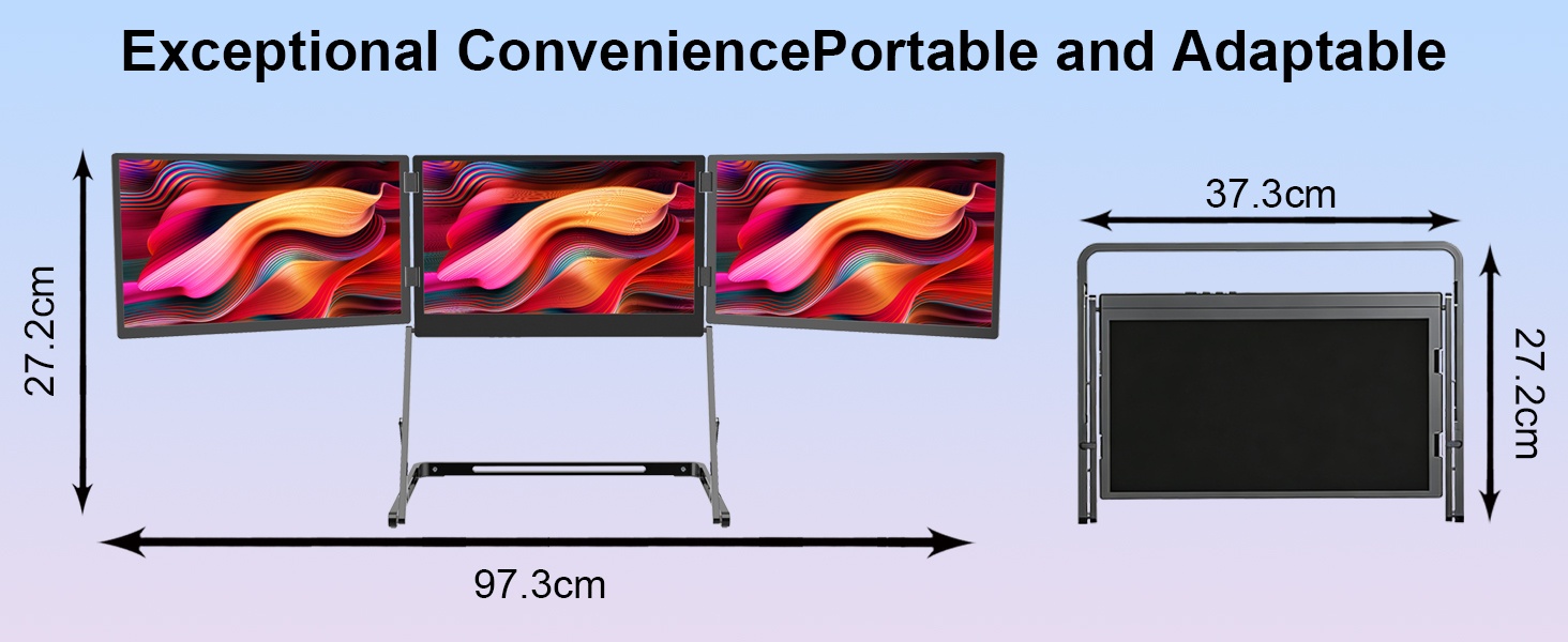 14 inch extend monitor 3 displays