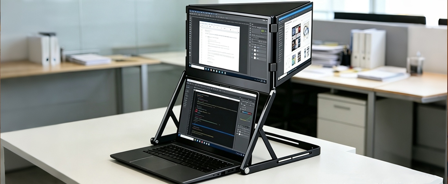 14 inch triple monitor