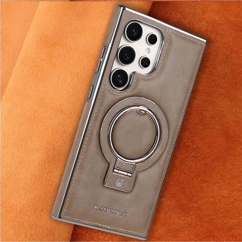 Premium PU Leather Case with Magnetic Stand for Samsung
