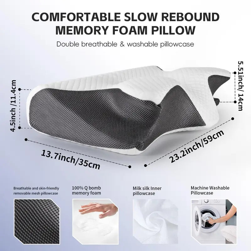 Lumen Memory Foam Neck Pillow