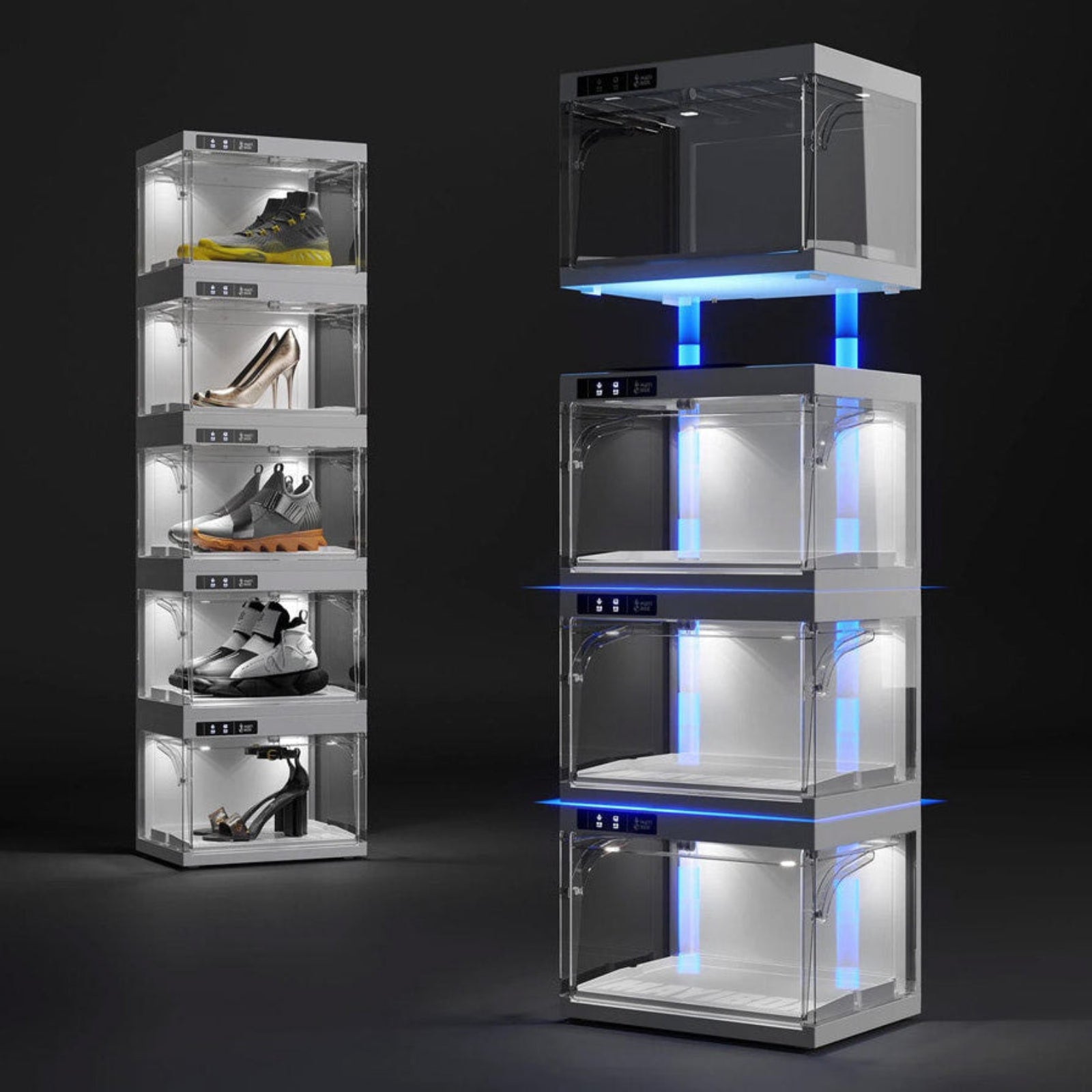 TUME SneakerBox - LED Display Case 4-Pack