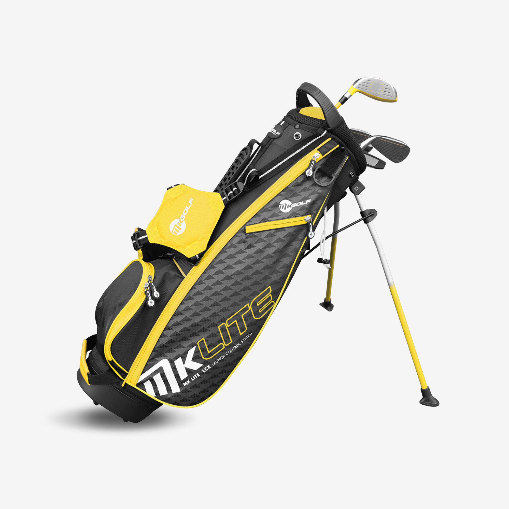 MKids Junior Golf Stand Bag Yellow - 45 MKids Junior Golf Stand Bag Yellow - 45
