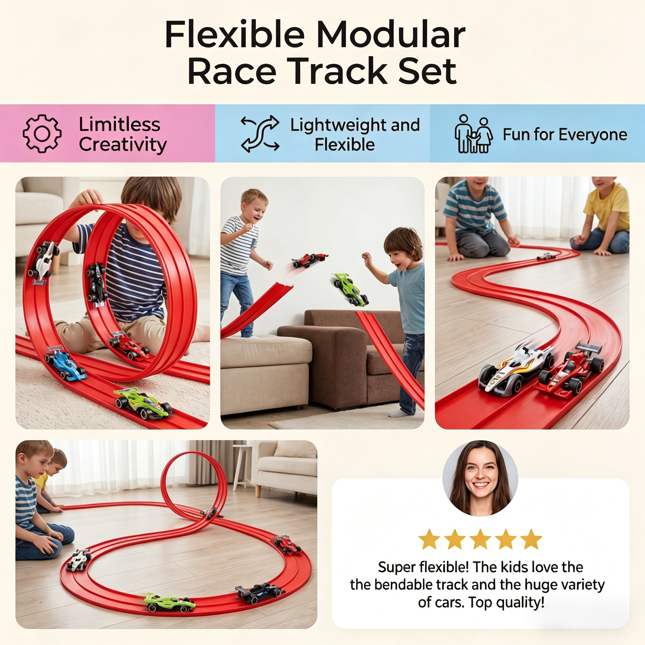 Flexible Racetrack Set