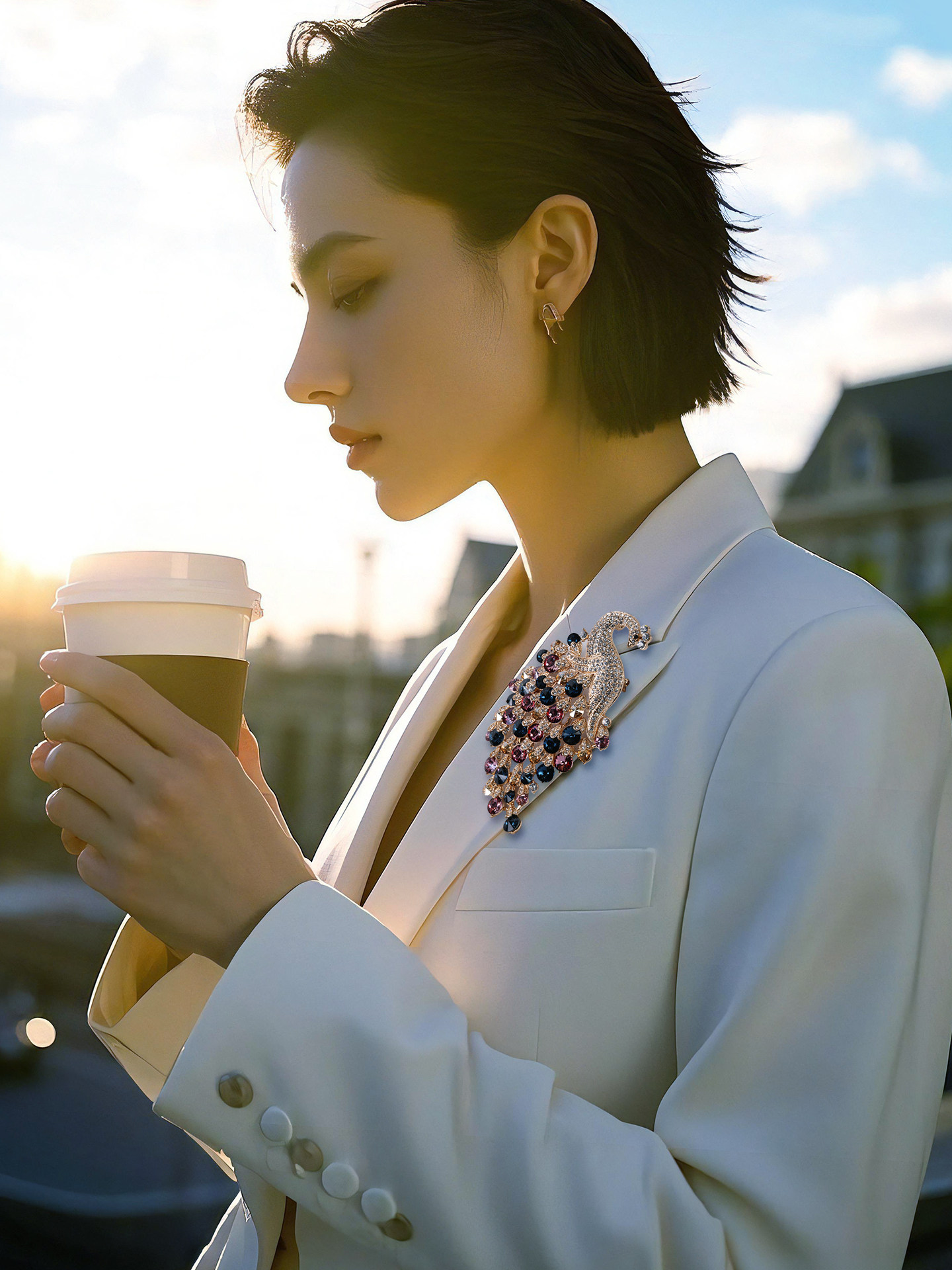 Aurora Peacock Brooch – A Symbol of Grace & Radiance