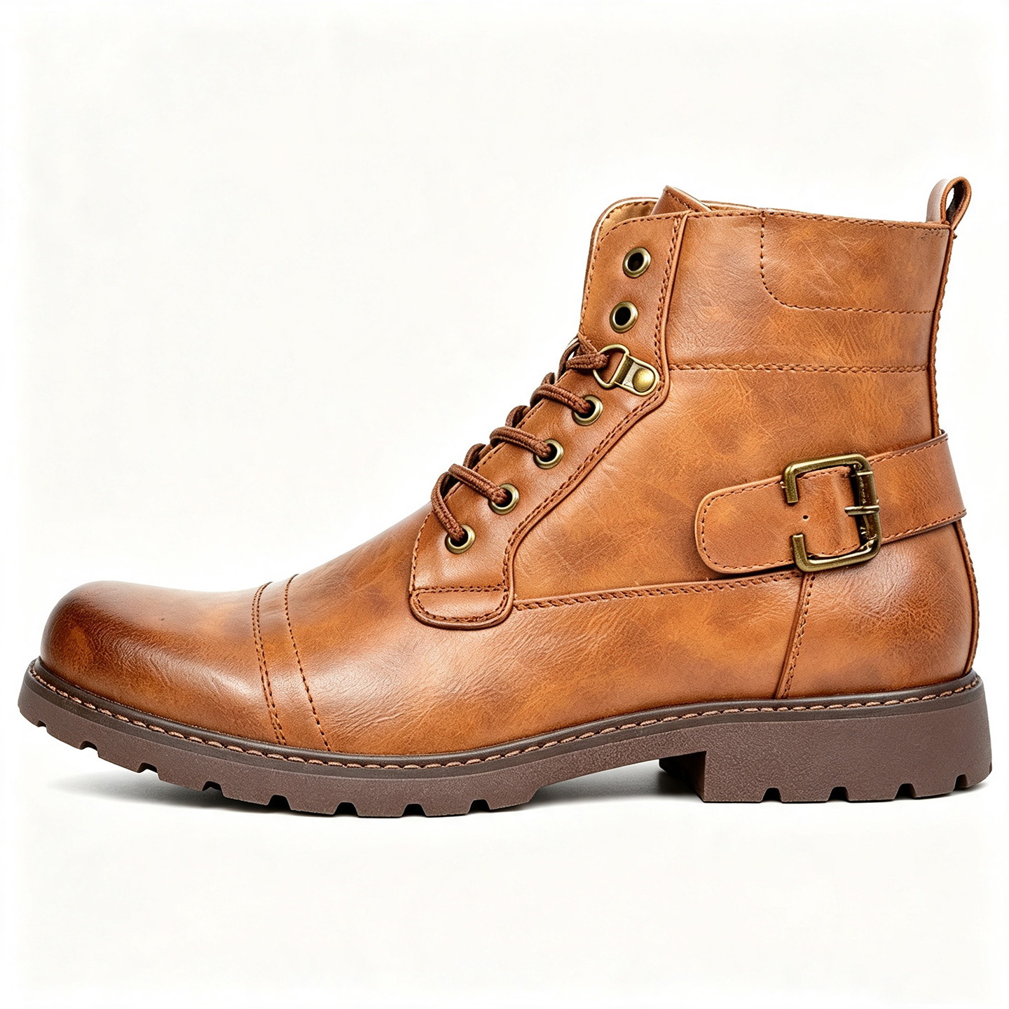 Men's Side Zipper  Classic Leather Boots