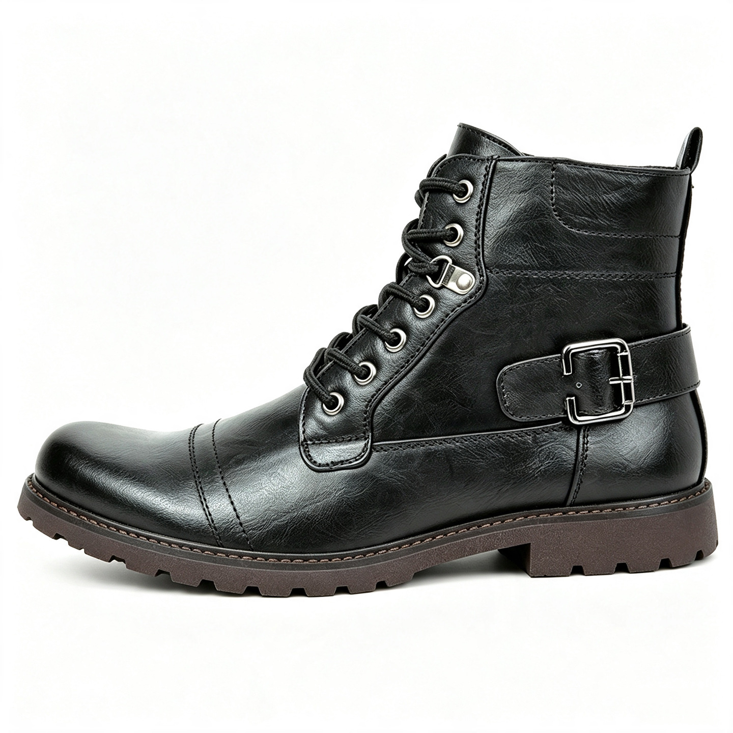 Men's Side Zipper  Classic Leather Boots