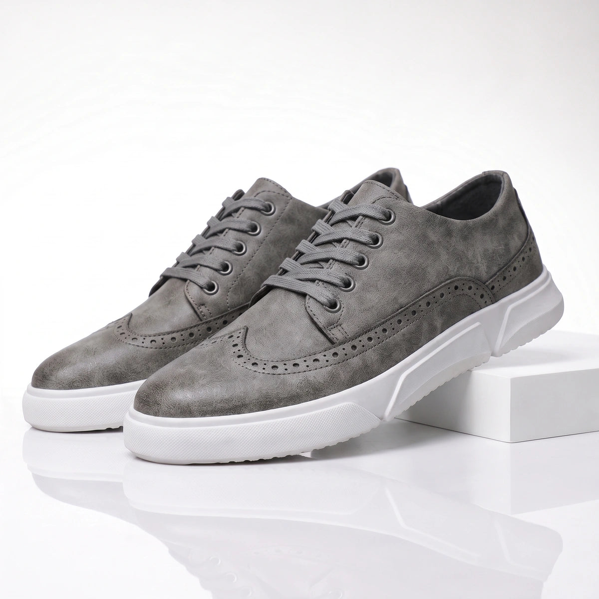 Calver Leather Brogue Sneakers