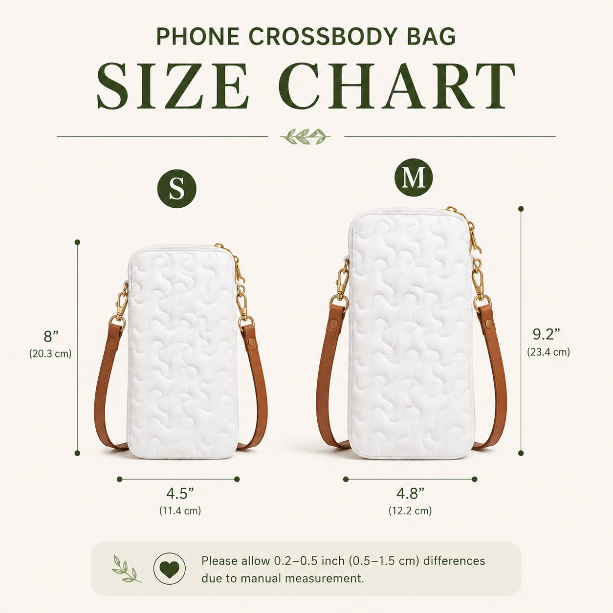 Cute Puppy Quilted Slim Phone Crossbody Bag TG09