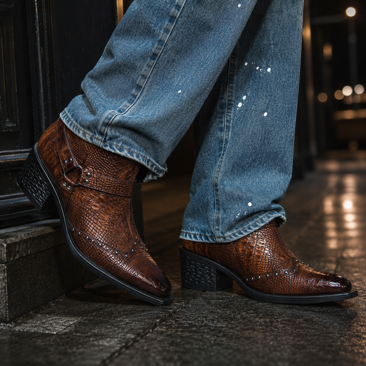 Vaquero Croc Chelsea Boots