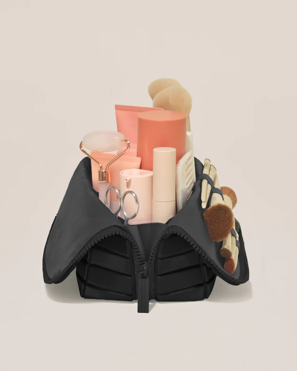 The black travel vanity case