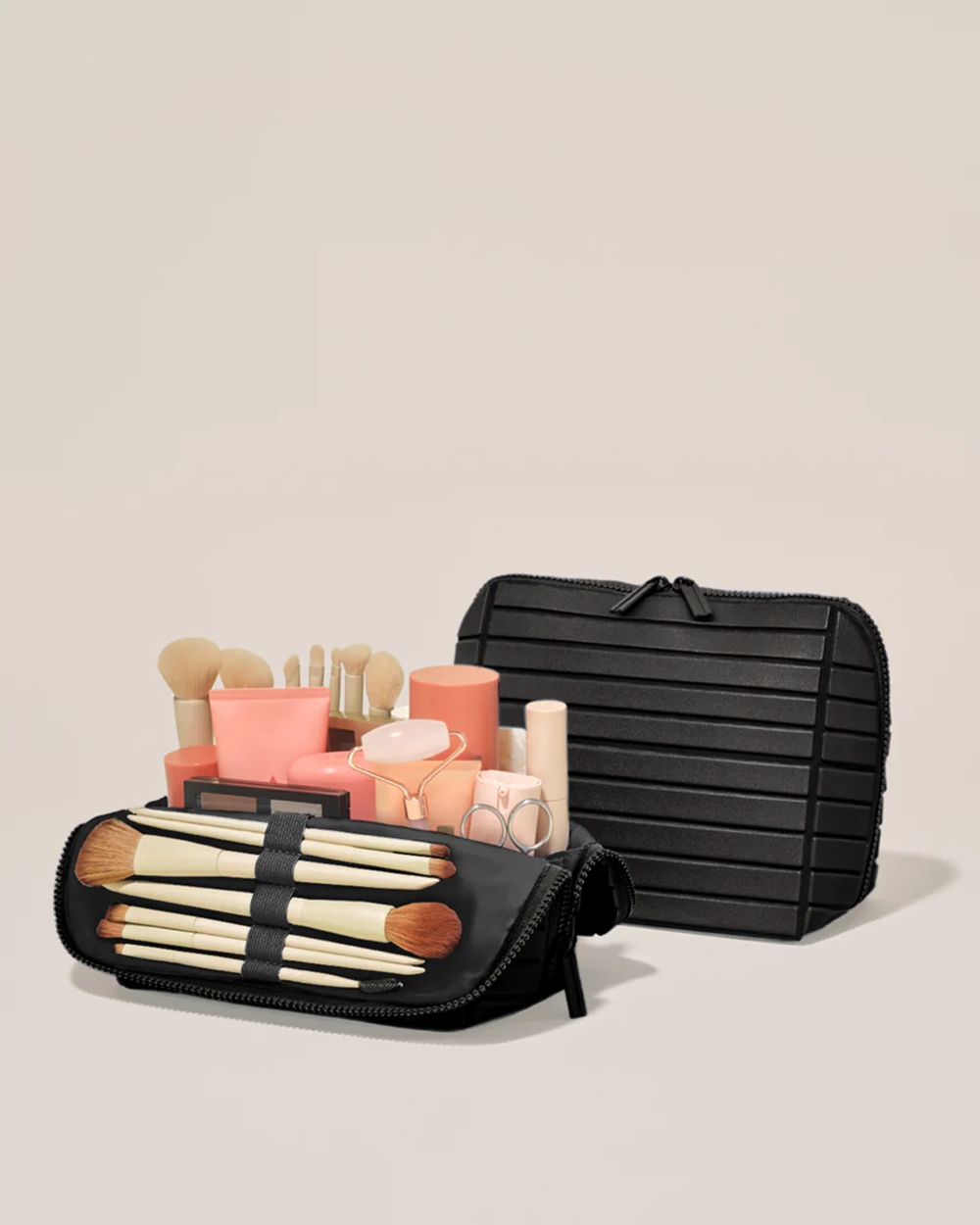 The black travel vanity case