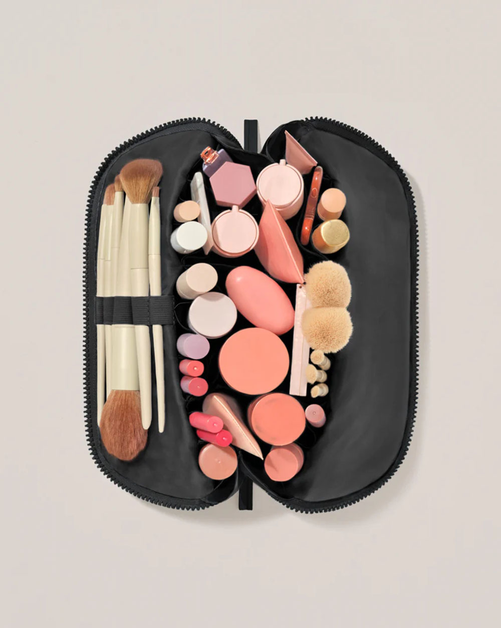 The black travel vanity case
