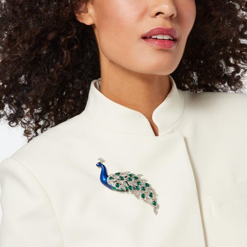 Chelsea Peacock Brooch