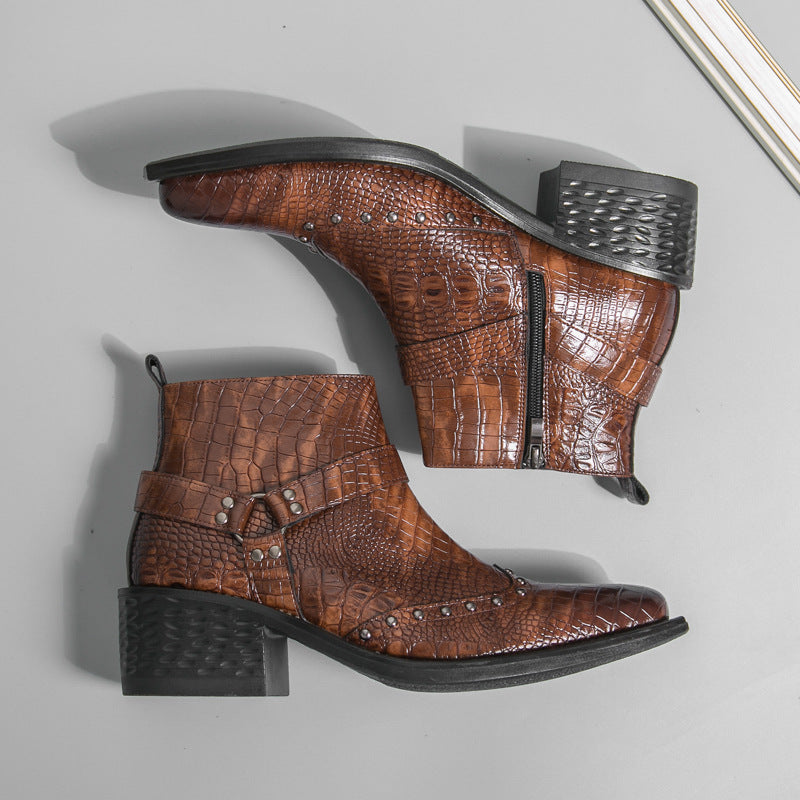 Vaquero Croc Chelsea Boots