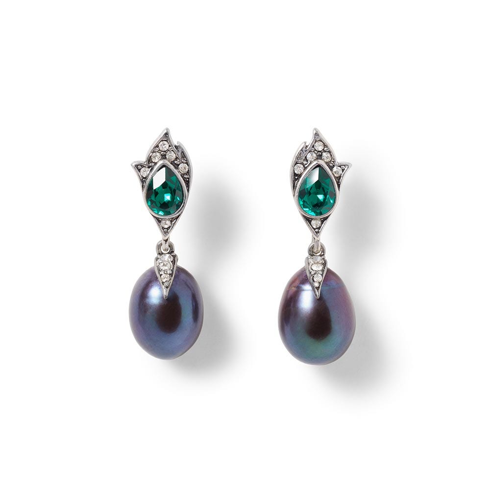 Chelsea Peacock Pearl Drop Earrings