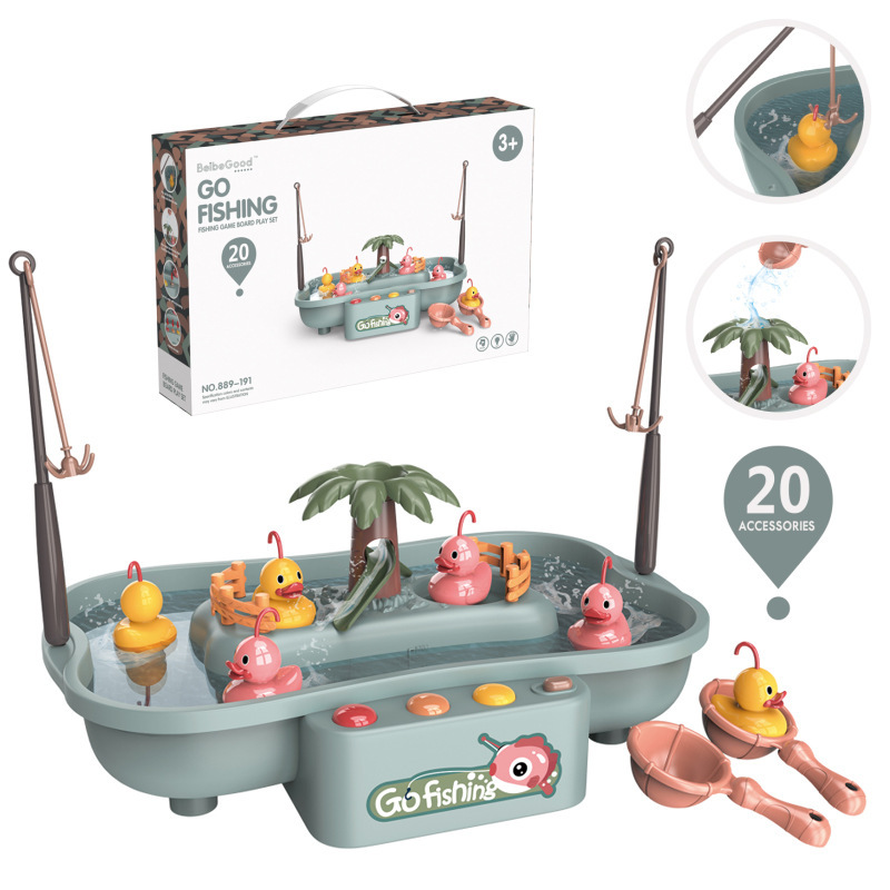 Interactive Fishing Game Toy for Kids – Water Play Set with Rods