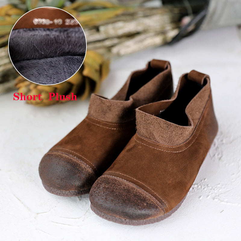 dwarves423-15 Loafers 5.5 Coffee Short Plush