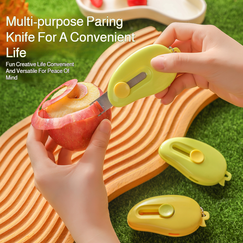 Household multifunction fruit peeler 2in1 portable scraper home student dormitory use