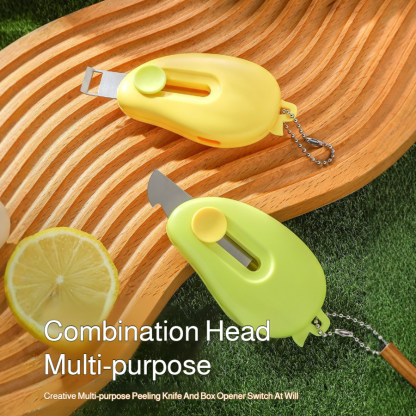 Household multifunction fruit peeler 2in1 portable scraper home student dormitory use
