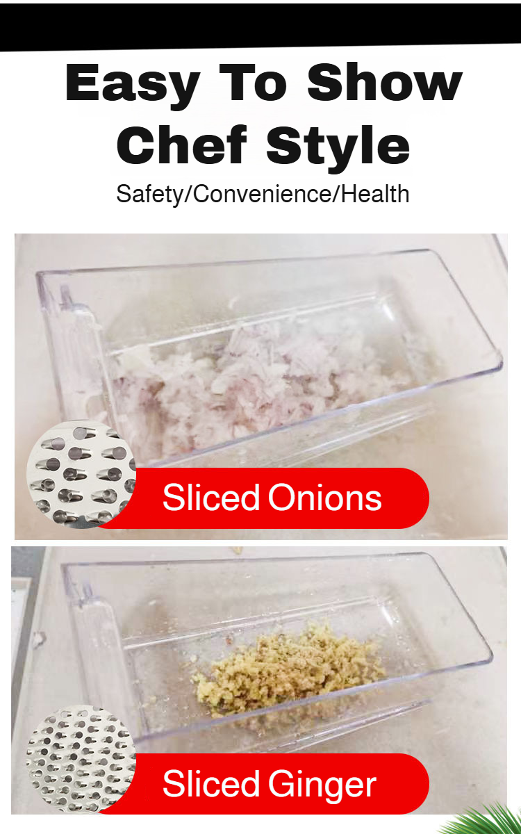 Close-up of Thinage bidirectional grater blades