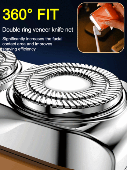 Uses German - imported blades🎊Shave cleanly in just 3 seconds💫no black spots left🌟Blades stay sharp for a decade or two🎉