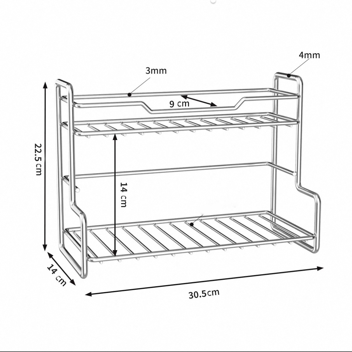 Seasoning rack narrow kitchen seasoning rack countertop small oil, salt, sauce and vinegar seasoning