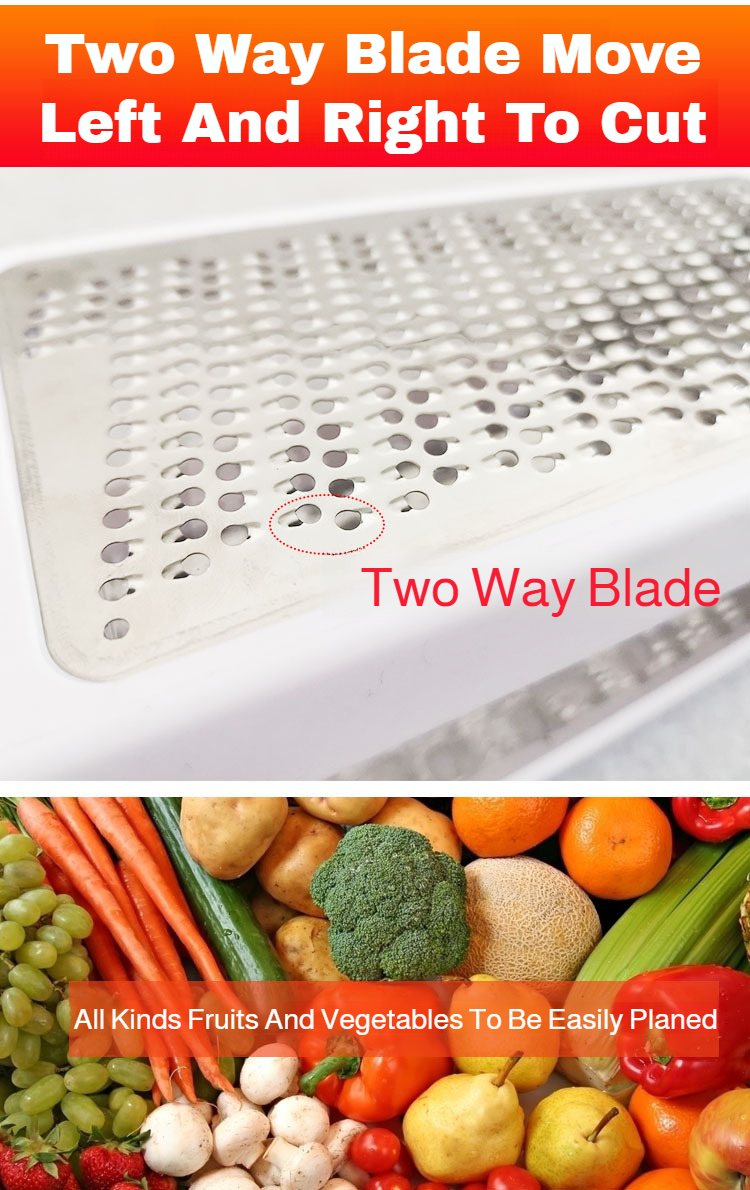 Thinage grater cutting butter efficiently