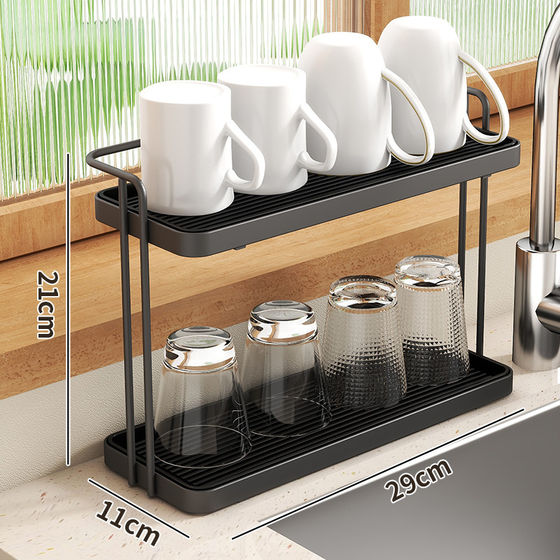 Cup rack storage rack cup rack upside down storage water cup rack hanging rack drain cup rack tea cu