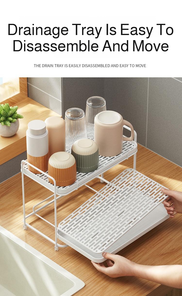 Versatile cup drying rack suitable for tea cups and water glasses