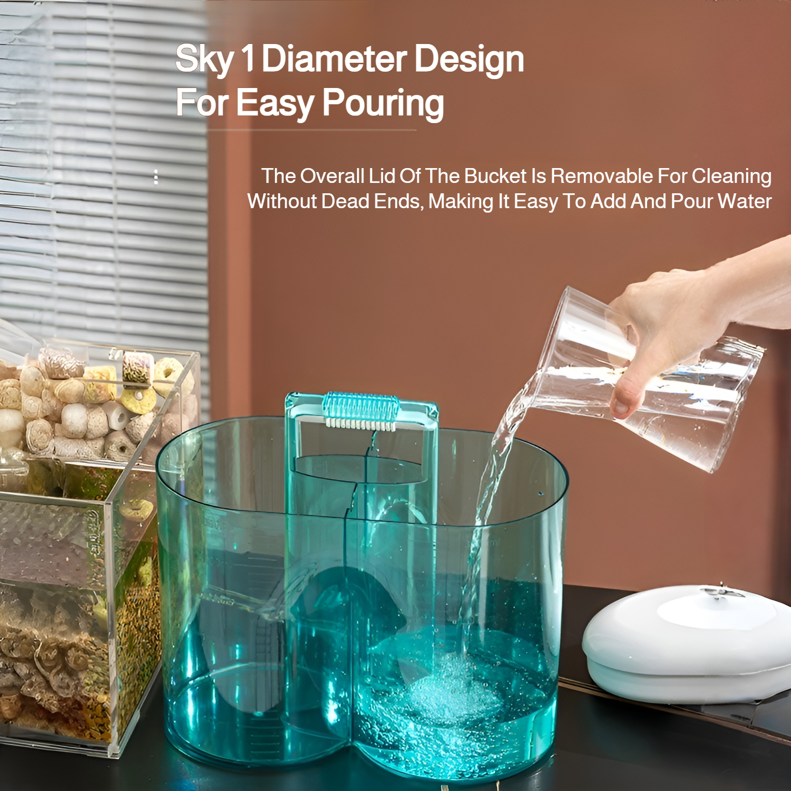 Automatic water changing system for aquarium